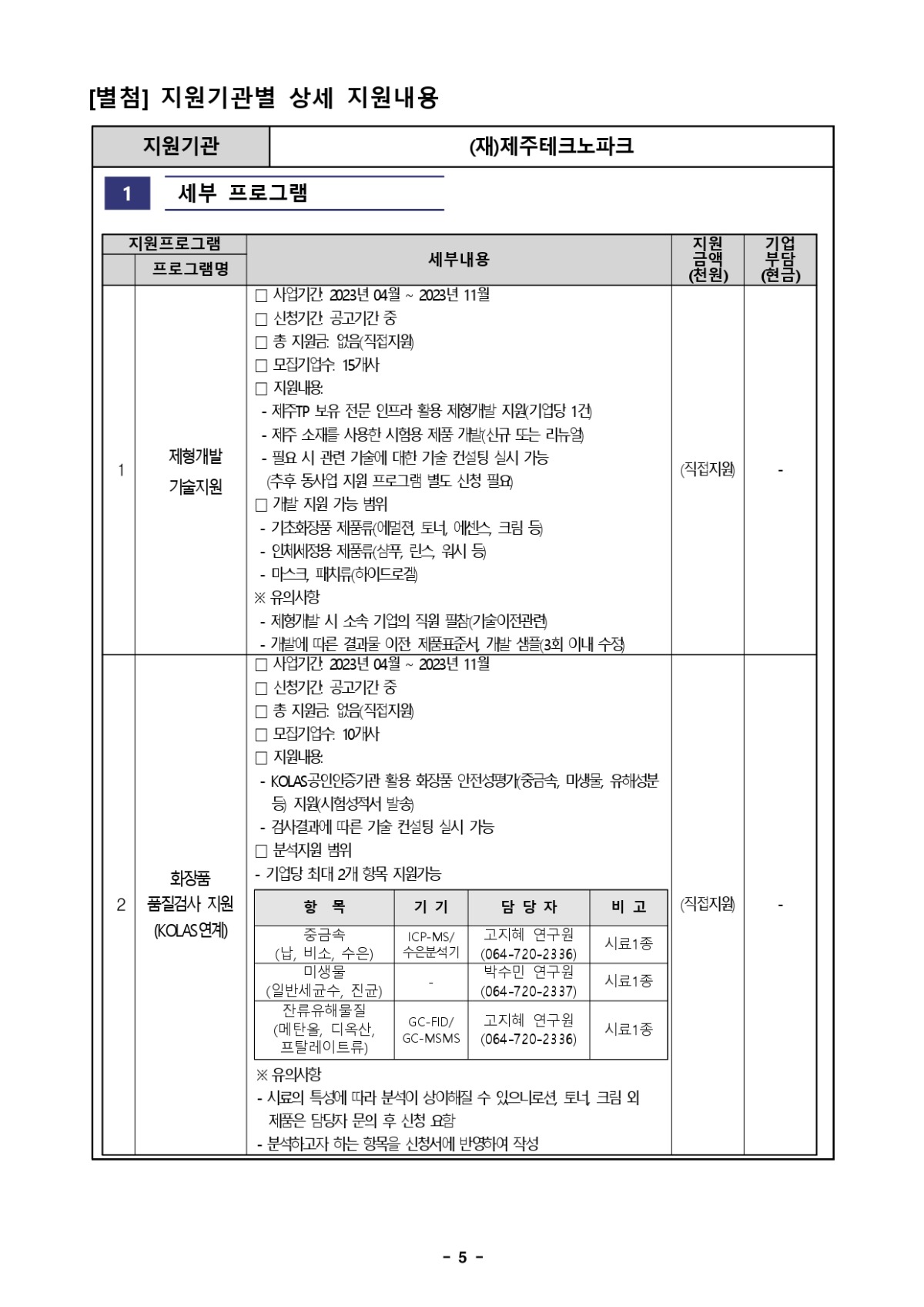 2022 스마트특성화기반구축사업 청정바이오 소재 코스메틱 기반 고도화 사업 2023년도 수혜기업 모집 통합 공고문_page-0005