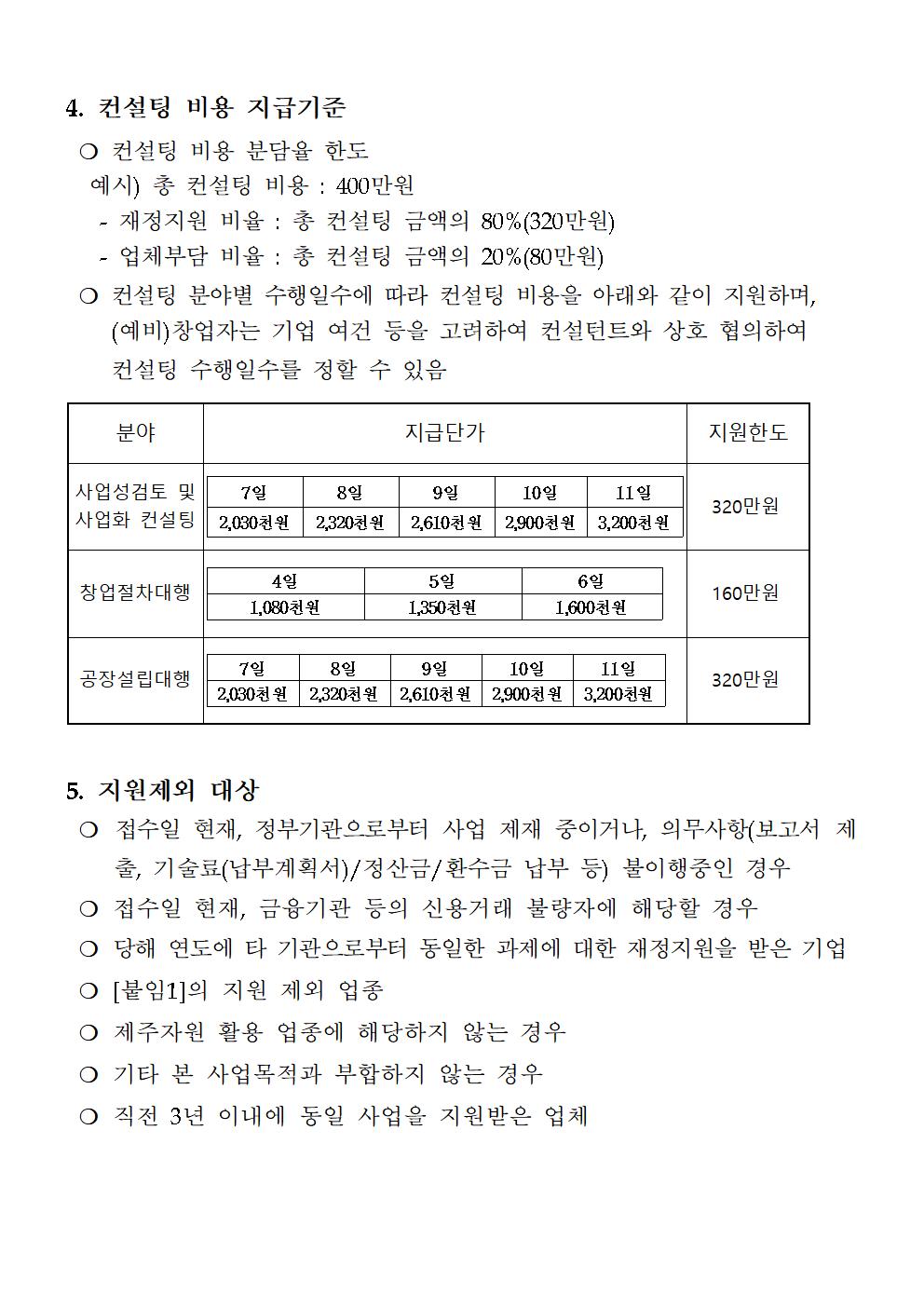 공고_2023년+제주자원+활용+창업컨설팅+지원사업+추가+모집+공고문+및+신청서류+20230524003