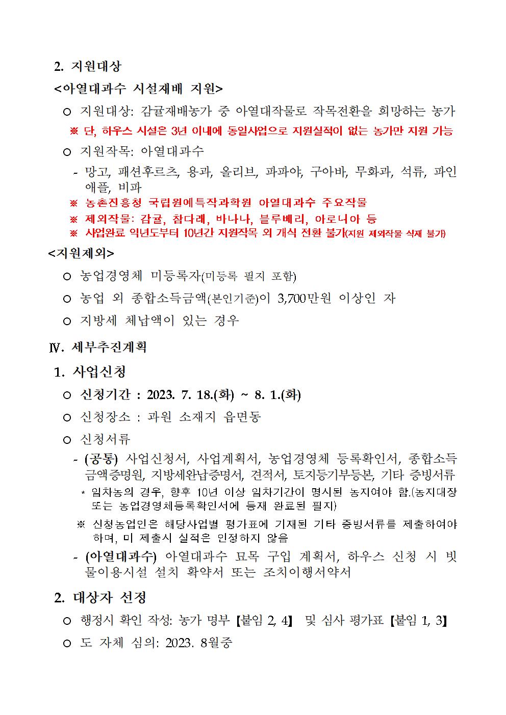 2023년 기후온난화 대응 신 소득작물 개발 지원사업(추진계획)002