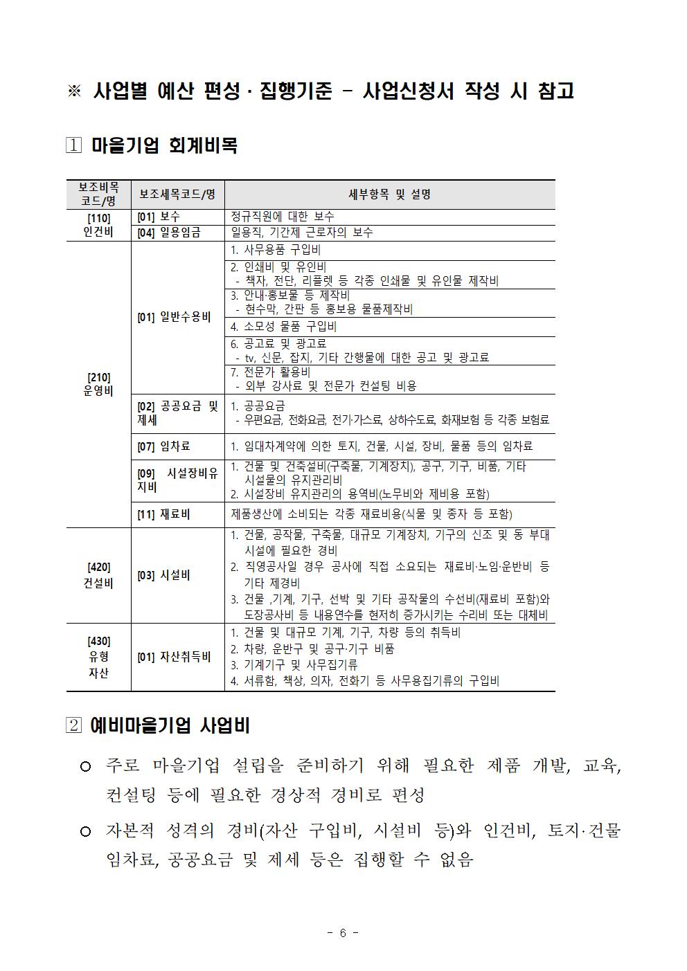 2023년 예비마을기업 모집 공고문006